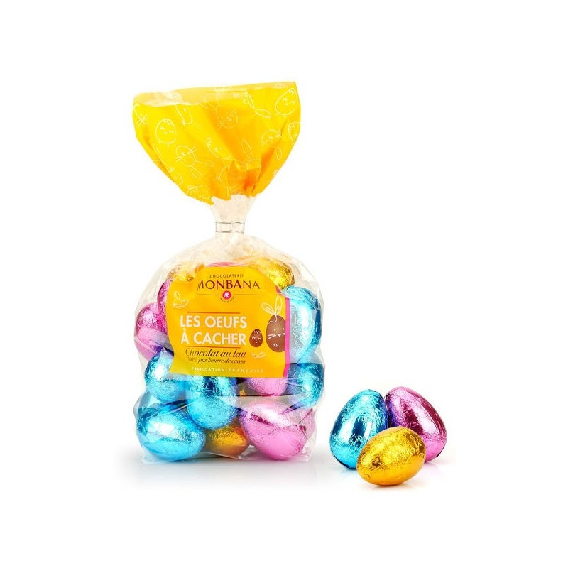 Sachet de 16 oeufs à cacher au lait Monbana